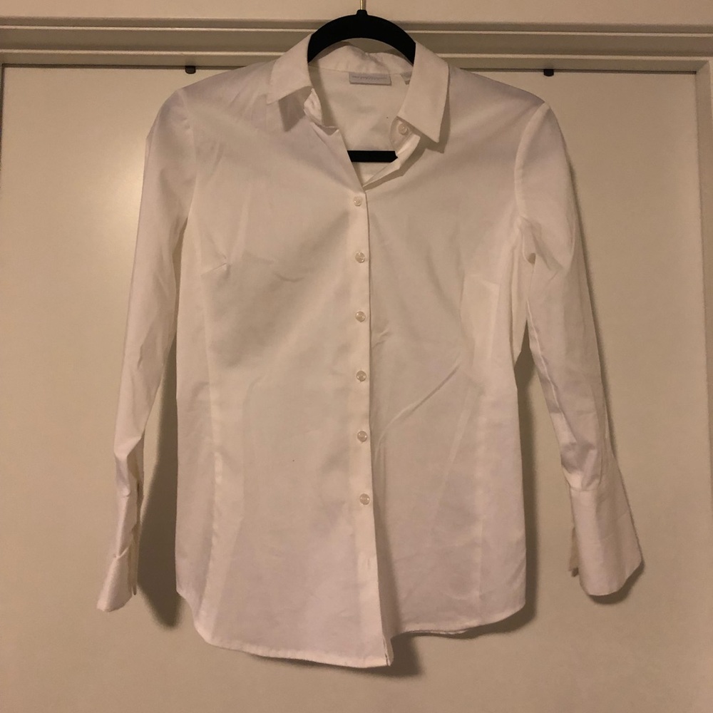 New York & Company White Professional blouse